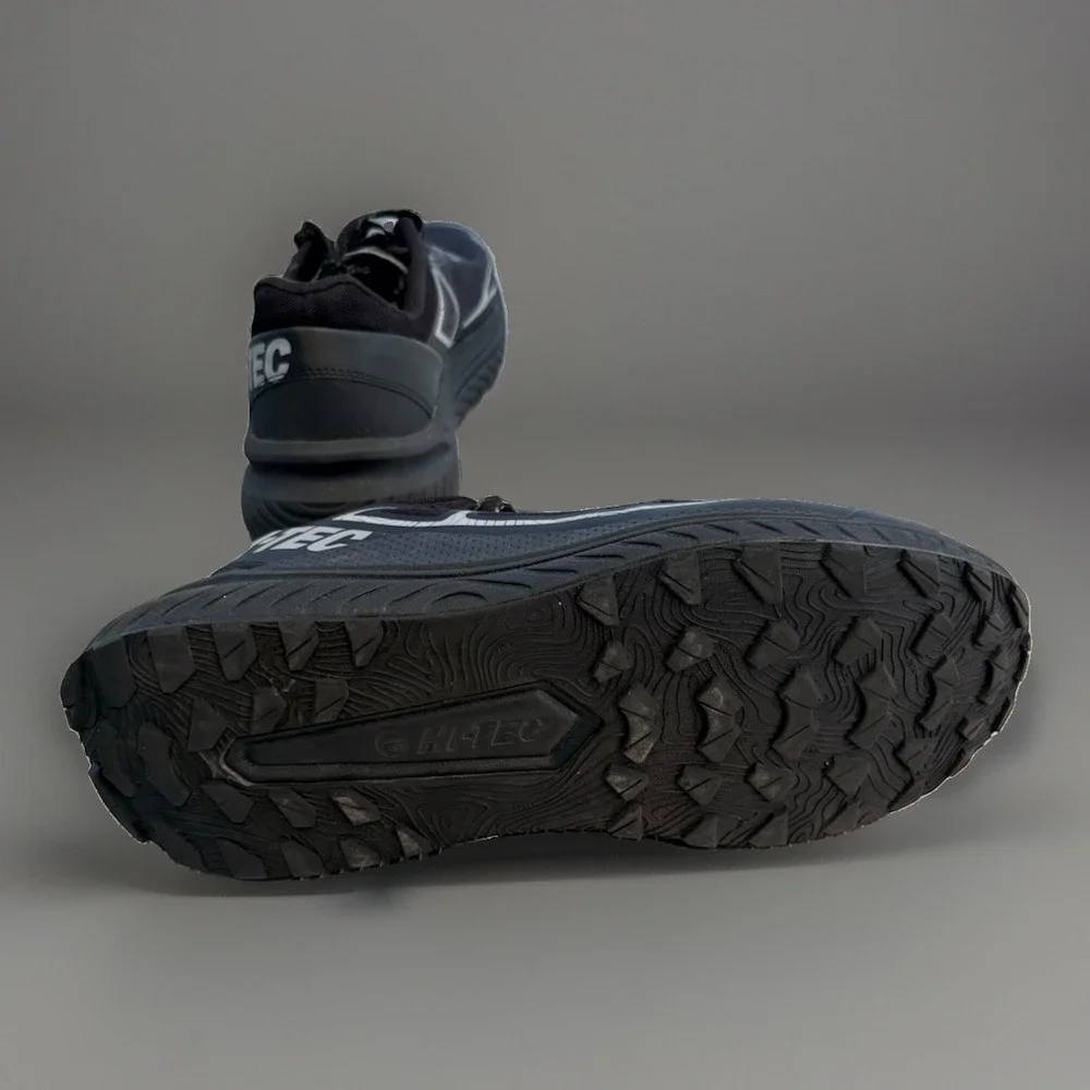 Hi-Tec Men's Trail Running Shoes Black/Asphalt Color Size 10.5